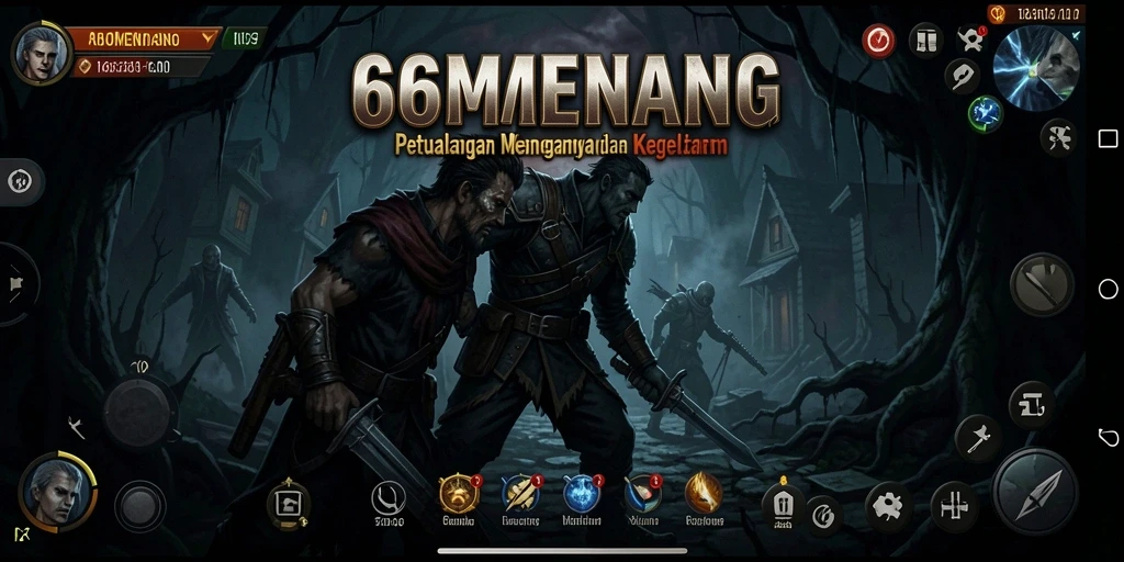 Tampilan gameplay yang menegangkan dalam suasana yang menyeramkan.