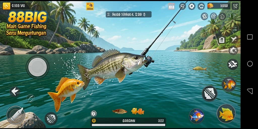 Gameplay memancing yang seru dan mengasyikkan dalam 88BIG.