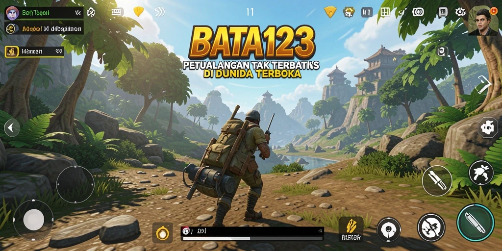 Tampilan menakjubkan dari gameplay BATA123 di dunia terbuka.