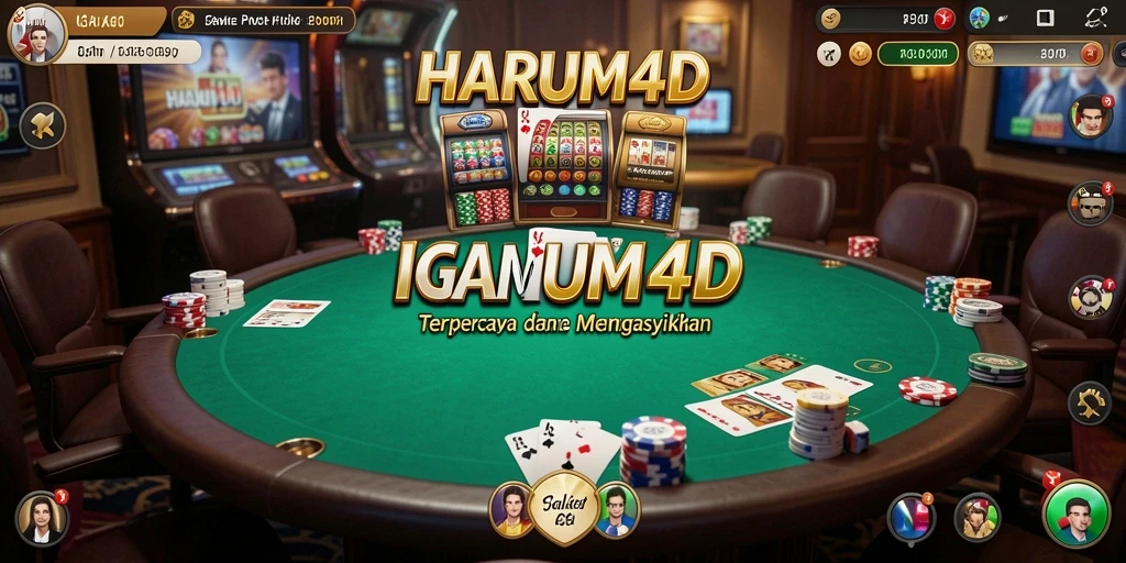 Tampilan gameplay poker yang seru di HARUM4D.