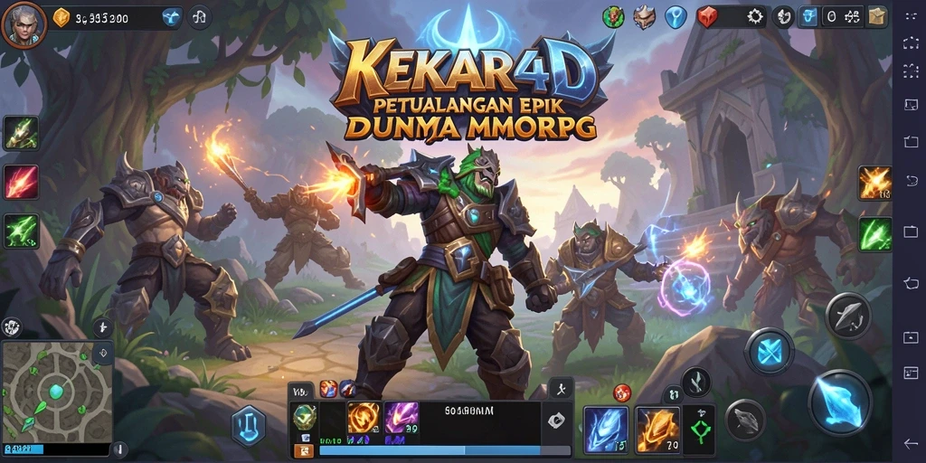 Tampilan gameplay <strong>KEKAR4D</strong> yang penuh aksi dalam dunia MMORPG.