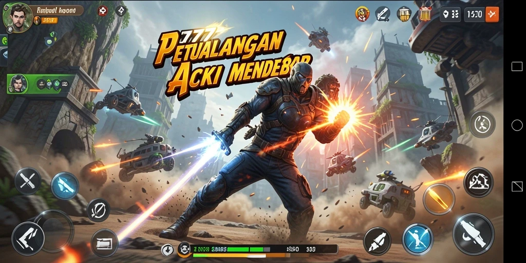 Tampilan gameplay L777 yang penuh aksi mendebarkan.
