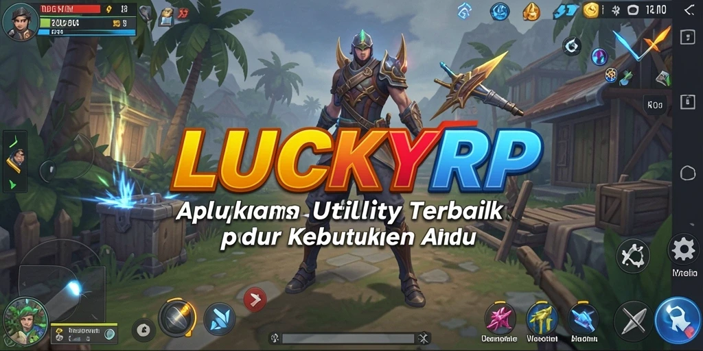 Tampilan utama LUCKYRP dengan berbagai fitur Utility.