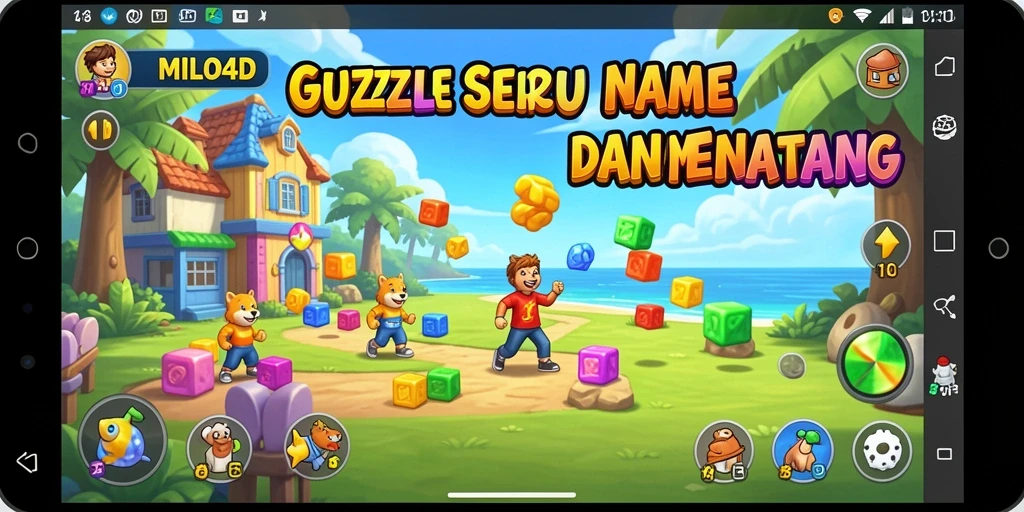 Tampilan gameplay menarik dari game Puzzle MILO4D yang menantang.
