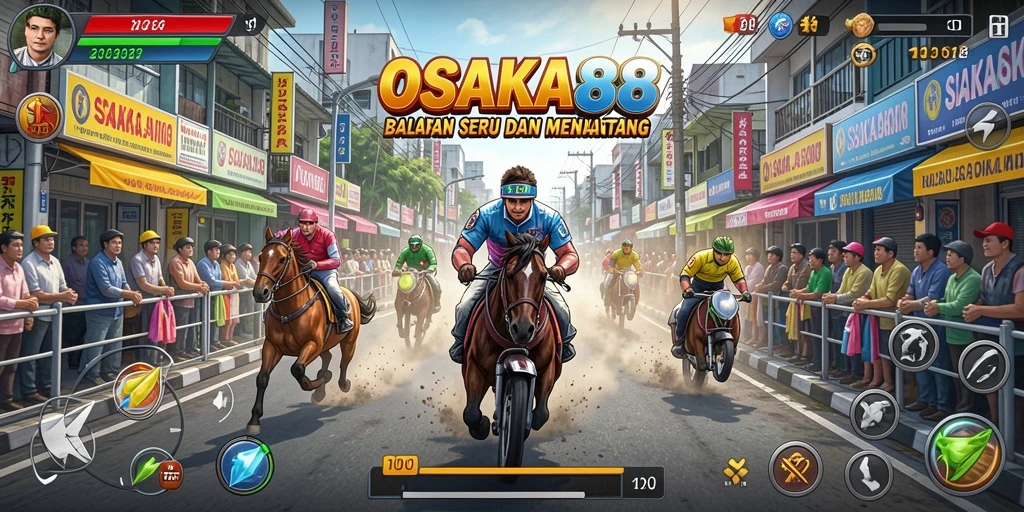 Tampilan balapan cepat dan mendebarkan di OSAKA88.