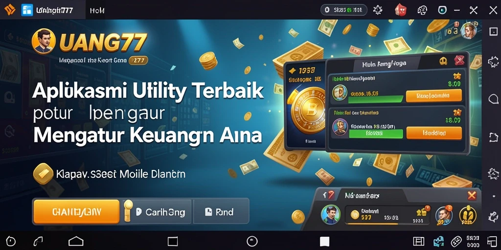 Tampilan antarmuka UANG77 yang memudahkan pengelolaan keuangan.